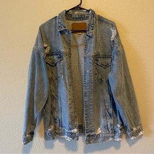 Distressed Jean Jacket